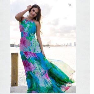 Awâsis Pachëco Clothing multi color maxi dress